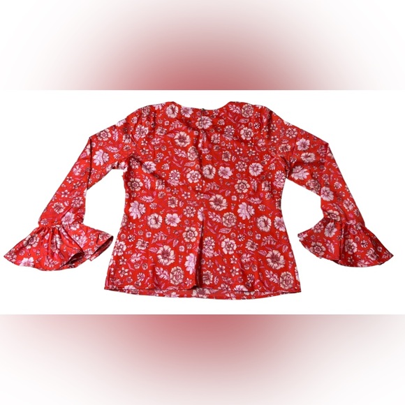 NWT J. Crew Winter garden top in poppy fields Blouse - Picture 4 of 9
